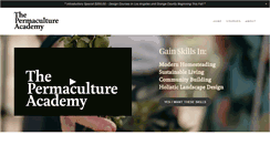 Desktop Screenshot of permacultureacademy.com