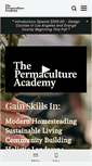 Mobile Screenshot of permacultureacademy.com